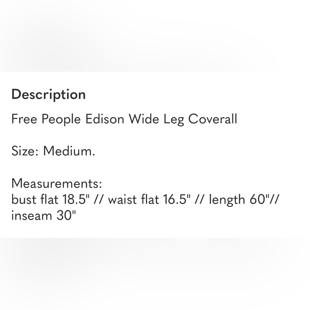 Free People Edison Wide Leg Coverall - Picture 5 of 9